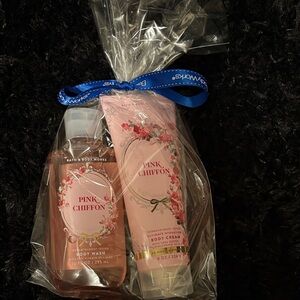 Bath & Body Works Pink Chiffon Body Wash and Cream Duo